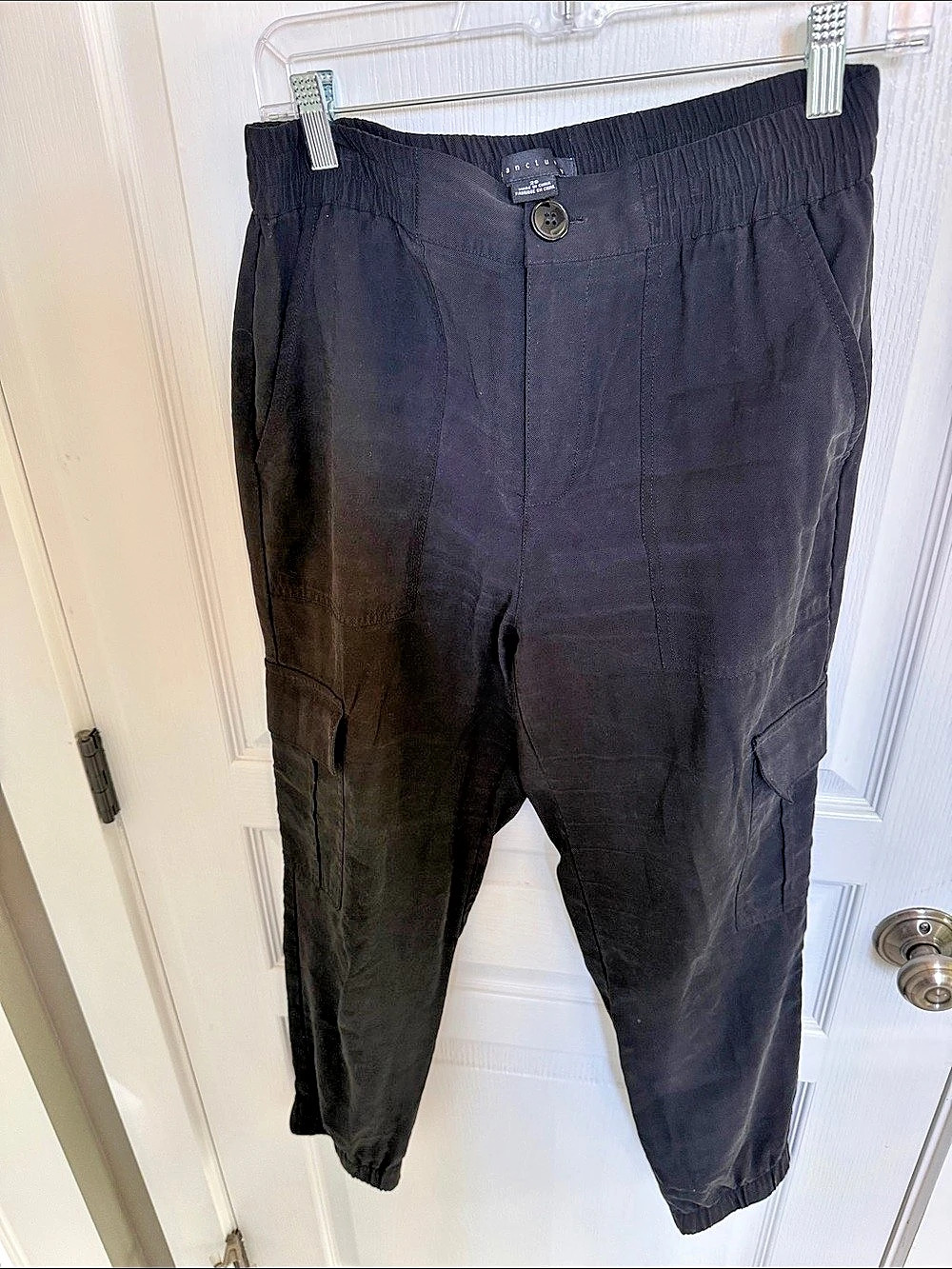 Sanctuary Black Cargo Pants Size 29 Like New